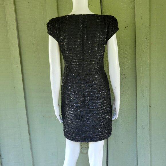 NANETTE LEPORE Black Sparkly Fringe Dress 2 - Picture 4 of 5
